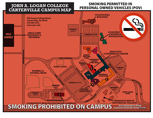 Campus Map for Smoking