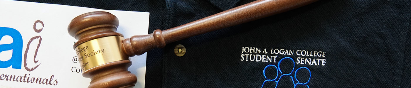 Shirt, gavel, and paper
