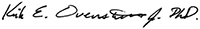 Kirk E. Overstreet PhD. signature