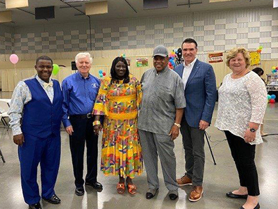 Dr. Overstreet and Board Members Becky Borgsmiller and Glenn Poshard attended the Young Hearts with Goals and Purpose banquet in Marion.