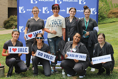 Group posing for Welcome Week