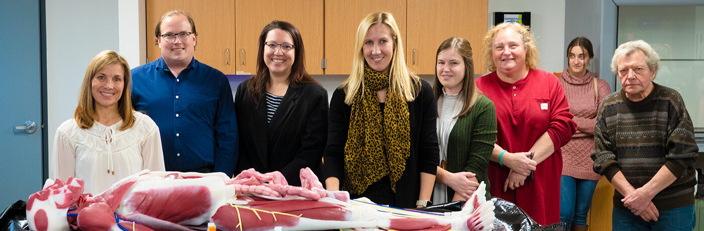 Faculty with SynDaver Synthetic Human Surgical Model