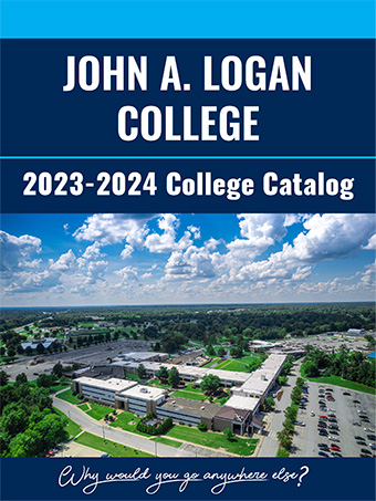 Cover image for John A. Logan College 2023-2024 College Catalog. Includes arial photo of the College.