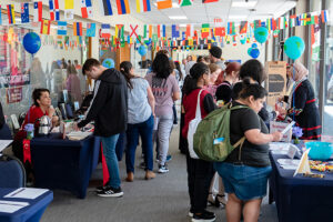 Full hallway at World Music and Food Day