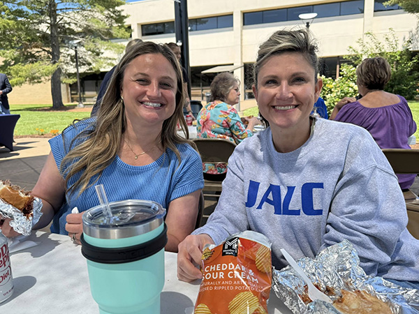 Stephanie Harner and Jessica Force at the JALC Employee Appreciation Luncheon.