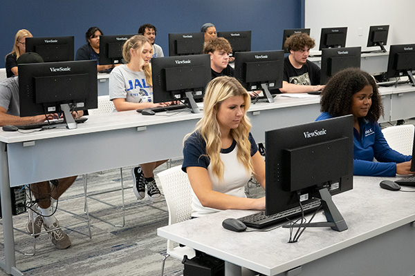 Students in classroom at JALC.