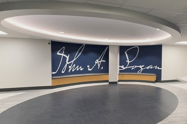 Renovated rotunda area at JALC.