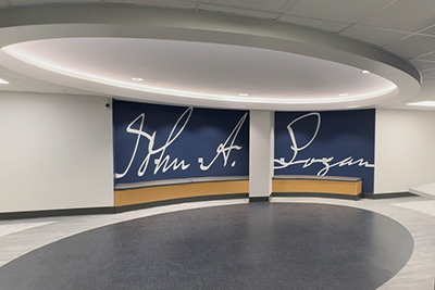 Renovated rotunda area at JALC.