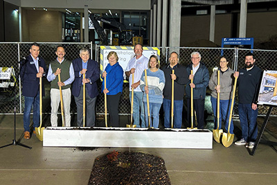 John A. Logan College Officials were joined by project partners on Tuesday, November 25 for a ceremonial groundbreaking for the West Lobby (Logan Hall) expansion project.