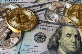 Money consisting of bills and coins.