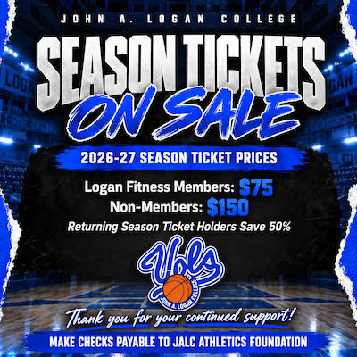 Flyer for JALC Men's Basketball SEASON TICKETS ON SALE.